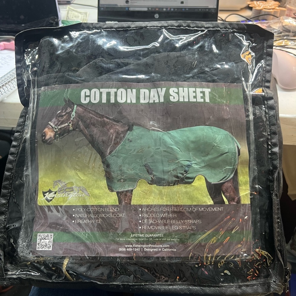 NEW Kensington Horse Day Sheet Size 57 Cotton – Factory Sealed – Premium Quality